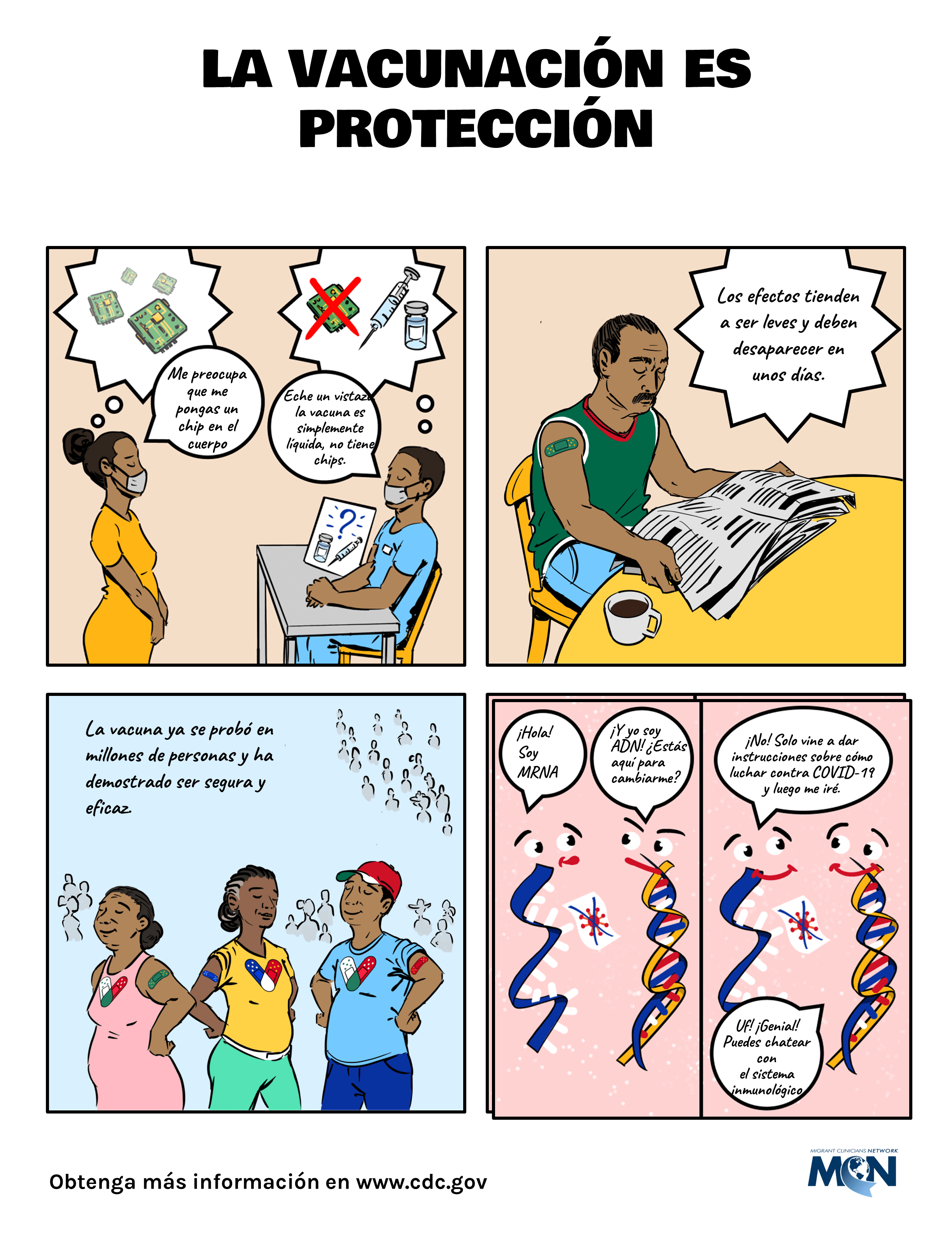 "La vacuna contra Covid-19 es proteccion"