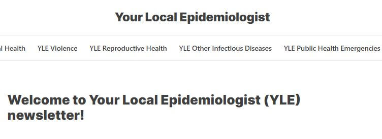 Your local epidemiologist