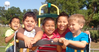 Kids on playground
