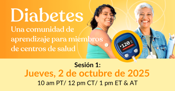 Diabetes: Una comunidad de aprendizaje para miembros de centros de salud