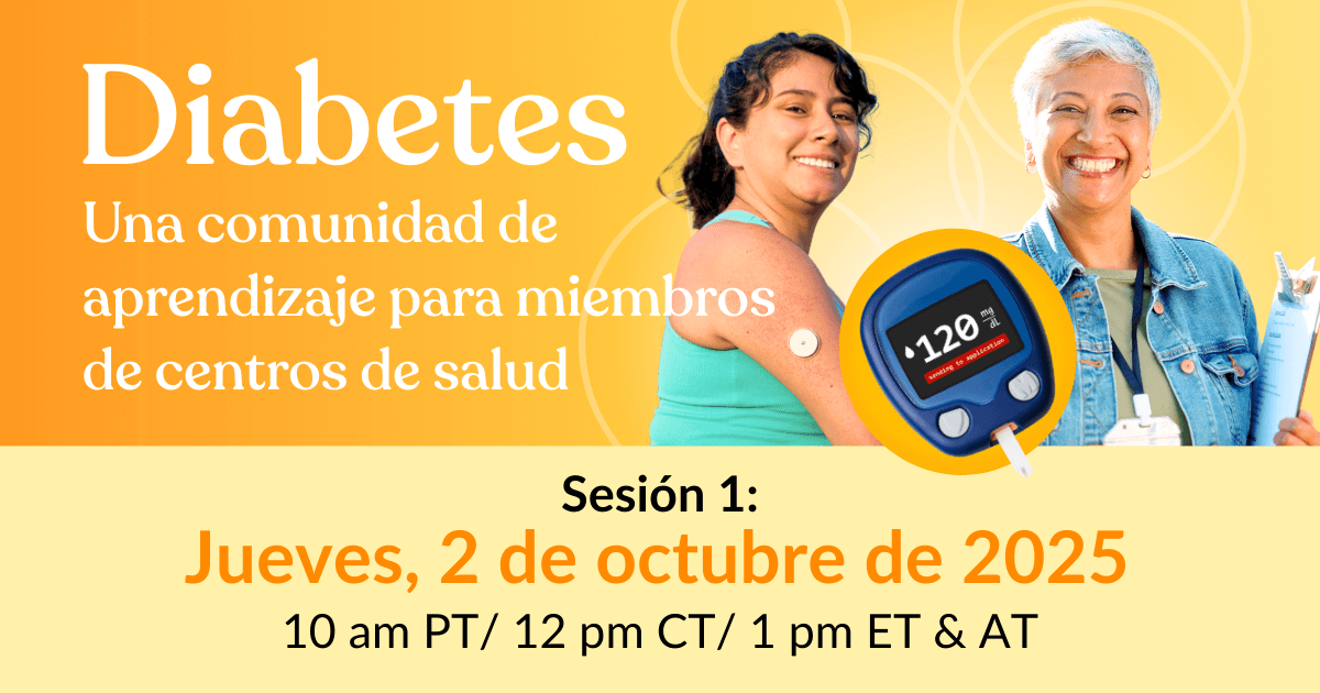 Diabetes: Una comunidad de aprendizaje para miembros de centros de salud